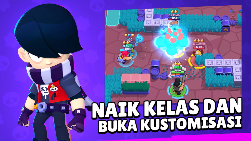 Contoh progres Brawler dan arena dalam materi resmi. Sumber: Supercell.