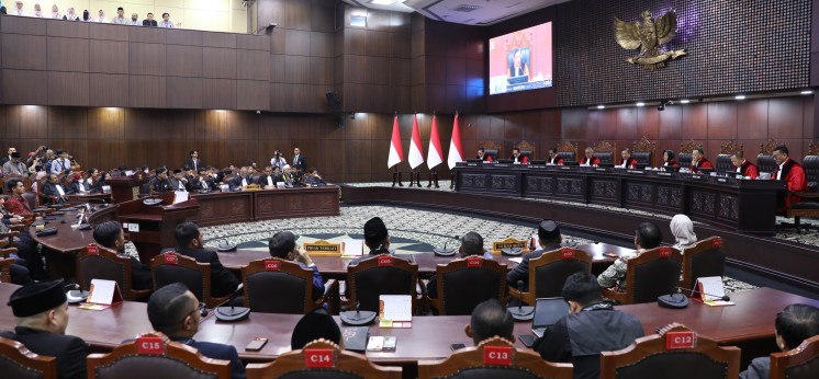 Dokumentasi sidang pengucapan putusan perkara 01/PHPU.PRES-XXIV/2026, 6 Oktober 2026.
